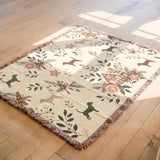 Cosy Christmas Beagle Blanket – Woven Dog Throw