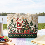 Silver Handle Santa | Handcrafted Bag
