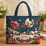 Navy Moonlit Sleigh | Handcrafted Bag