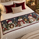 Snowman Lantern Runner | Quilted Bedding Set