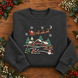 Navy Santa Sleigh | Cozy Sweater