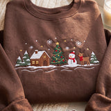 Mahogany Snowman Cabin | Cozy Sweater