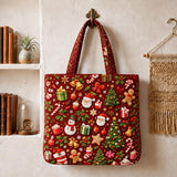 Green Ornament Print | Handcrafted Bag