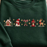 Green Candy Cane Row | Cozy Sweater