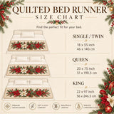 Holly Berry Runner | Quilted Bedding Set