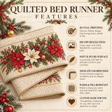 Holly Berry Runner | Quilted Bedding Set