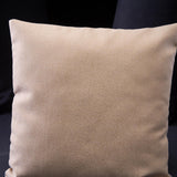 Christmas Woven Tapestry Cushion Cover, Snowy Cottage and Christmas Trees, 45x45 cm