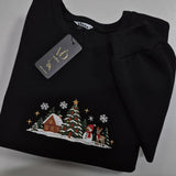 Chocolate Cabin Scene | Cozy Sweater
