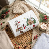 White Snowman Sled | Cozy Sweater