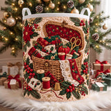 Sewing Basket Treasures | Quilted Laundry Basket