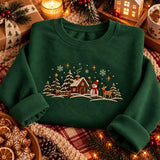 Green Village Snowman | Cozy Sweater