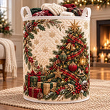 Tree, Gifts & Wreath Frame | Quilted Laundry Basket
