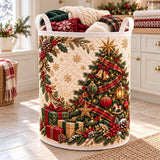 Tree, Gifts & Wreath Frame | Quilted Laundry Basket