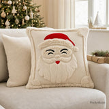 Christmas Pillow Cover, Santa Pillow Cover, Snowman Pillow, Reindeer Pillow, 18x18 Pillow Cover