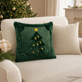 Christmas Pillow Cover, Santa Pillow Cover, Snowman Pillow, Reindeer Pillow, 18x18 Pillow Cover