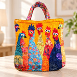 Striped Santa Face | Handcrafted Bag
