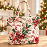 Striped Santa Face | Handcrafted Bag