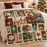 Cosy Christmas Snowman Blanket – Gingerbread and Reindeer