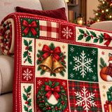 Cosy Christmas Fox Blanket – Deer and Red Birds