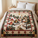 Village Church Square | Quilted Bedding Set