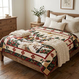 Village Church Square | Quilted Bedding Set