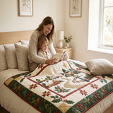 Village Church Square | Quilted Bedding Set