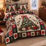 Bow Tree Block Quilt | Quilted Bedding Set