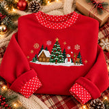 Brown Polka Cuffs | Cozy Sweater